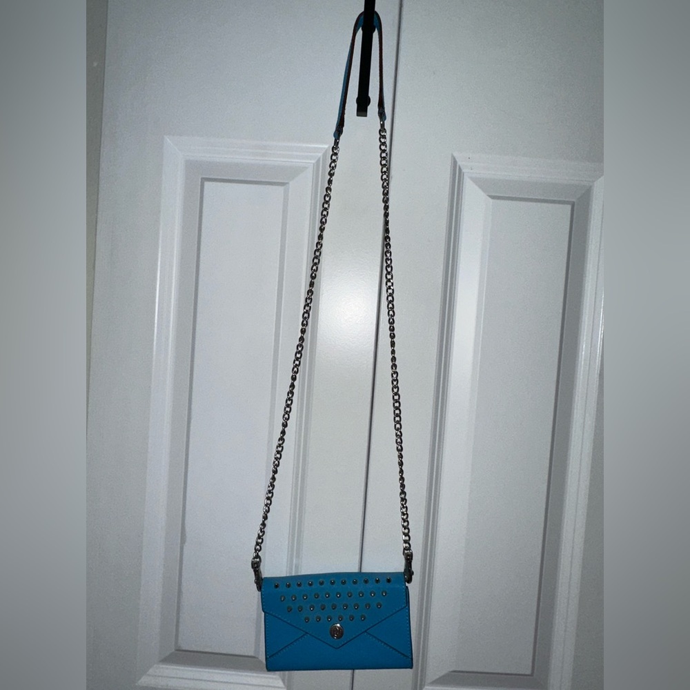 Blue women’s crossbody purse